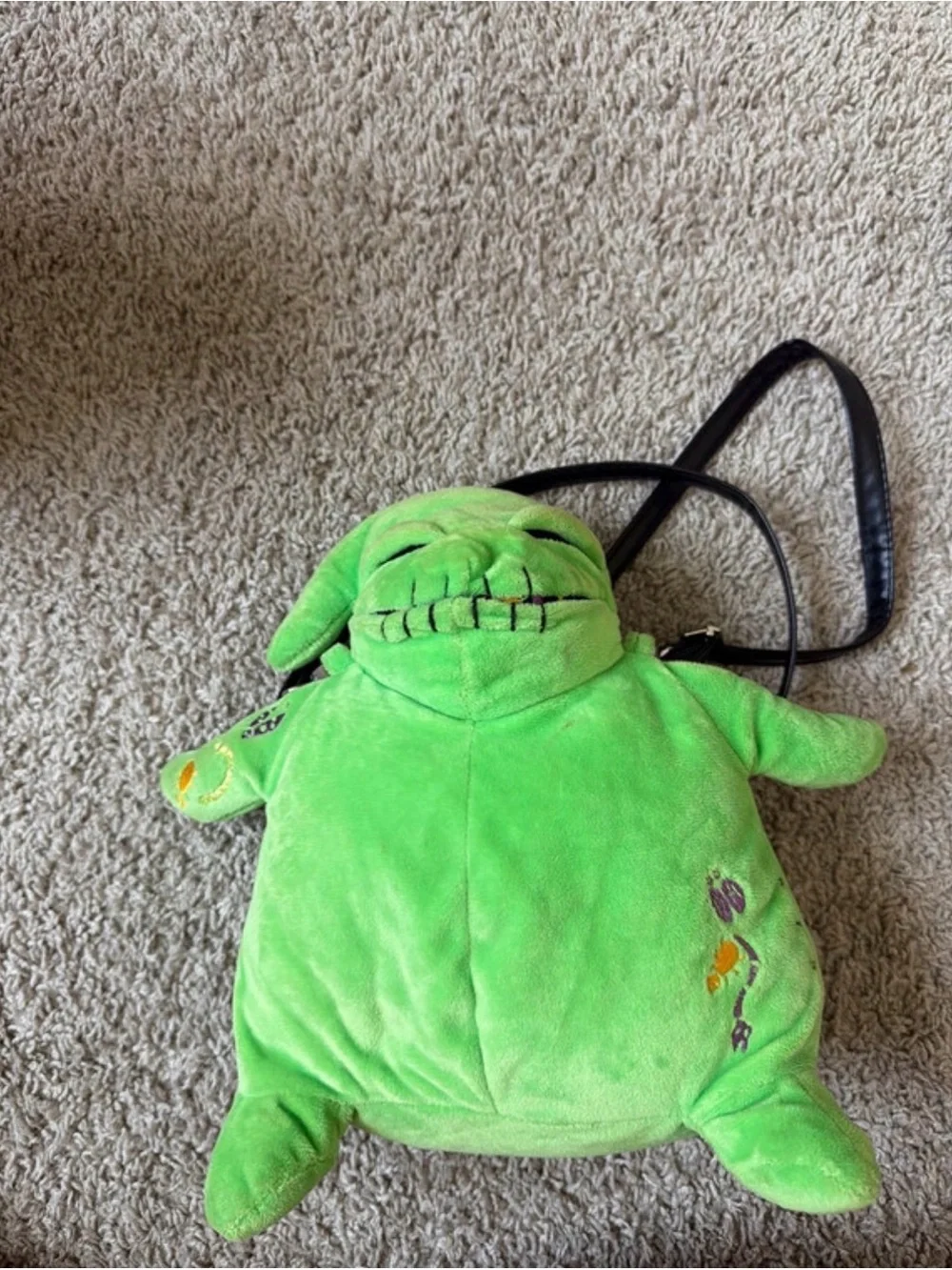 Disney Green Oogie Boogie Plush Crossbody Bag